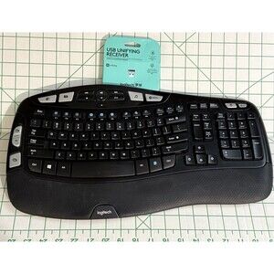 Logitech K350 Wireless Keyboard w/New USB Unifying Receiver Dongle Working
